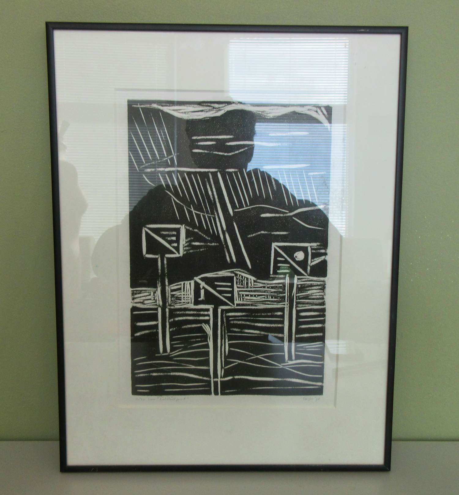 Niet of onleesbaar gesigneerd - G. Delfos - Lino "Kabelnet print" 36/50 kopen? Bied vanaf 10!