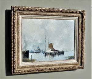 Robert Verheyen - Boten bij haven of stad. kopen? Bied vanaf 160!