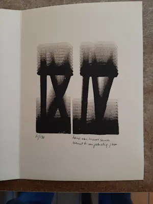 Henc van Maarseveen - monochrome schuifdruk uit 1994, een gelukkig jaar kopen? Bied vanaf 20!