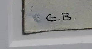 Eugène Brands - grote ingelijste gouache op papier: 'Bloemen in witte vaas' kopen? Bied vanaf 1499!