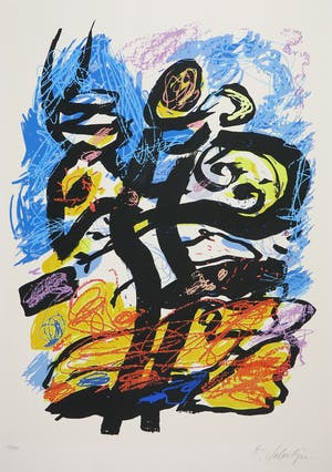 Kees Salentijn - Zeefdruk, Hommage aan Van Gogh I kopen? Bied vanaf 1!