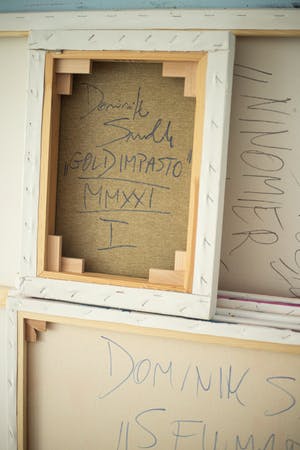 Dominik Smolik - Triptych Gold impasto kopen? Bied vanaf 1!