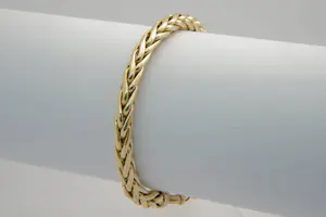 29 - Zo goed als nieuwe 14Krt geel gouden armband - vossenstaart schakel kaufen? Bieten Sie von 620!