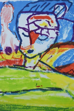 Pieter Defesche - Abstract Mens kopen? Bied vanaf 1!