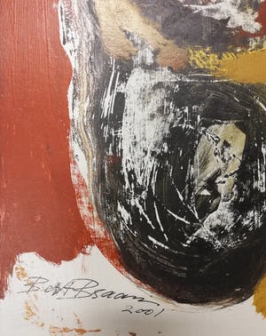 Bert Braam - 2 abstracte schilderijen kopen? Bied vanaf 1!