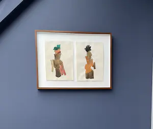 Henri Plaat - 2 x gouache samen ingelijst - 1994 - Gesigneerd kopen? Bied vanaf 75!