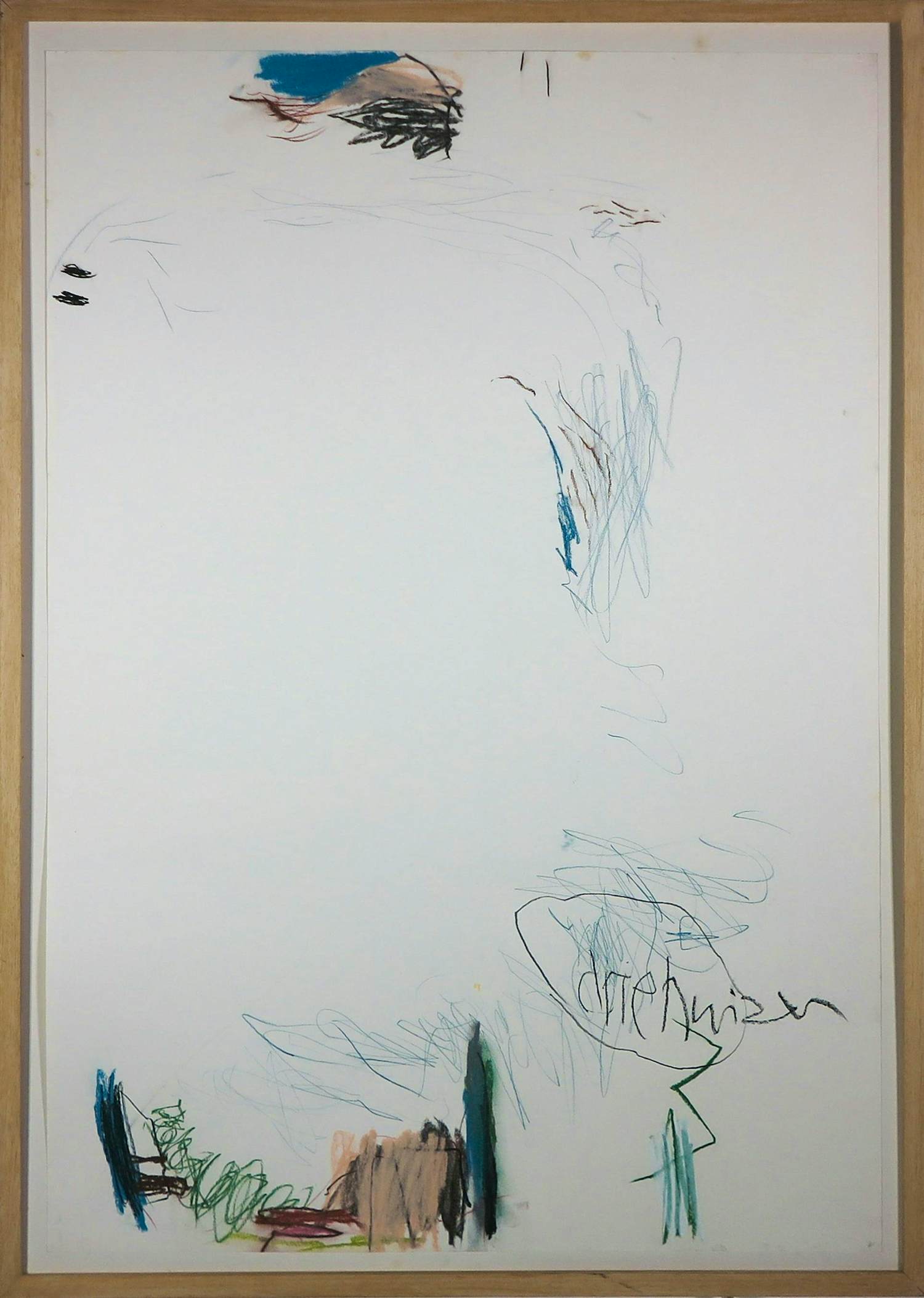 Hanneke Saaltink - Pastel op papier, Driehuizen - Ingelijst verkocht voor € 20!