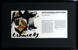Jan Cremer - Collage, Tentoonstellingscatalogus - Ingelijst verkocht voor € 150!