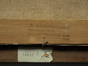 Niet of onleesbaar gesigneerd - Ovaal ingelijst , Olieverf op doek , Bloemstilleven – ca. 1950 kopen? Bied vanaf 1!