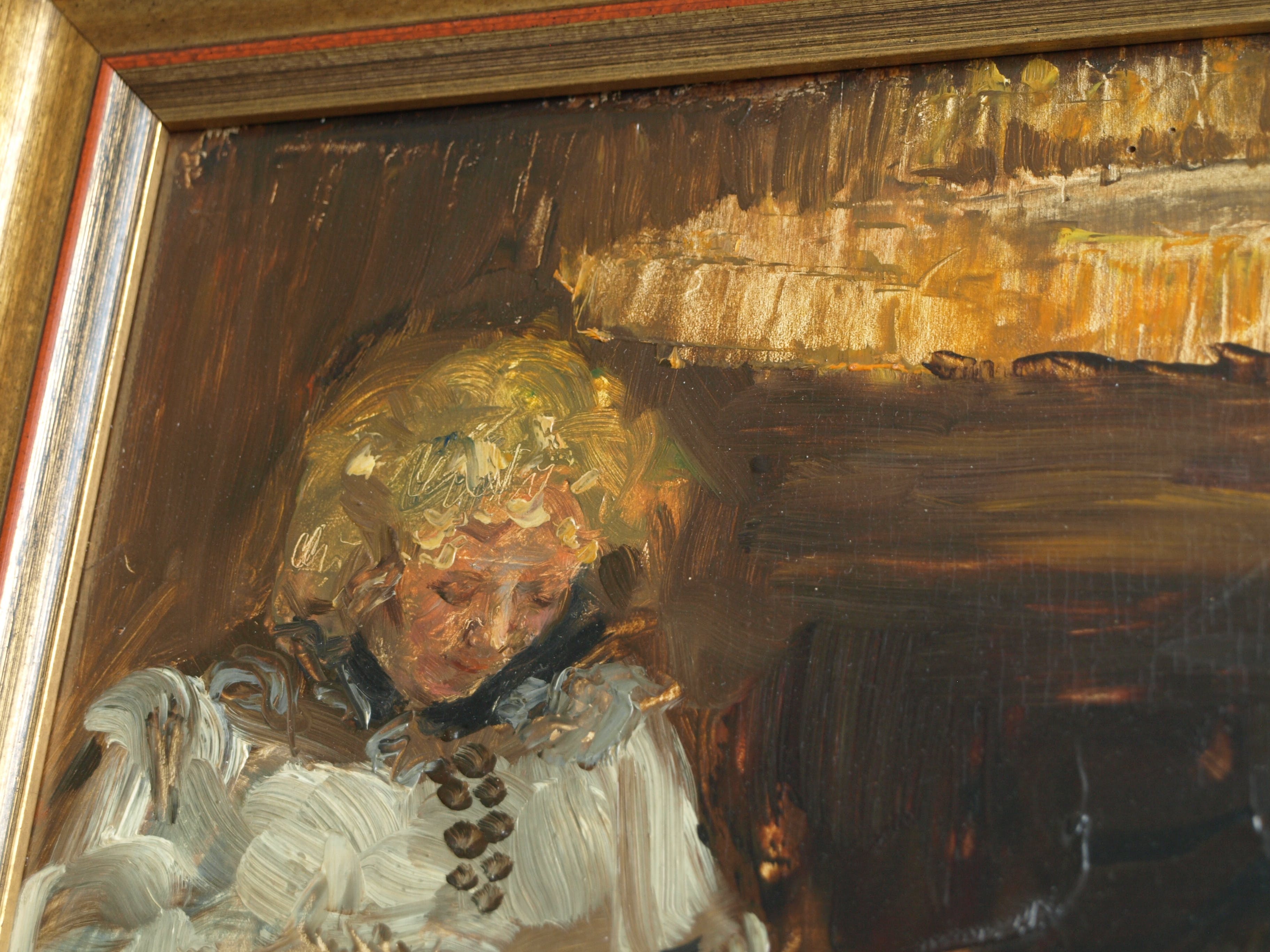 Bethijl Philippus van Romondt - Olieverf op paneel , Aan de tafel – gesigneerd & ingelijst – 1939 kopen? Bied vanaf 175!