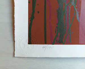 Buy Larry Poons - Serigraphie - Auflage von 175 - signiert - nummeriert? Bid from 500!
