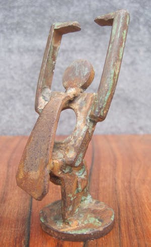 Brons (Onbekend) - Abstract vruchtbaarheids beeldje kopen? Bied vanaf 47!