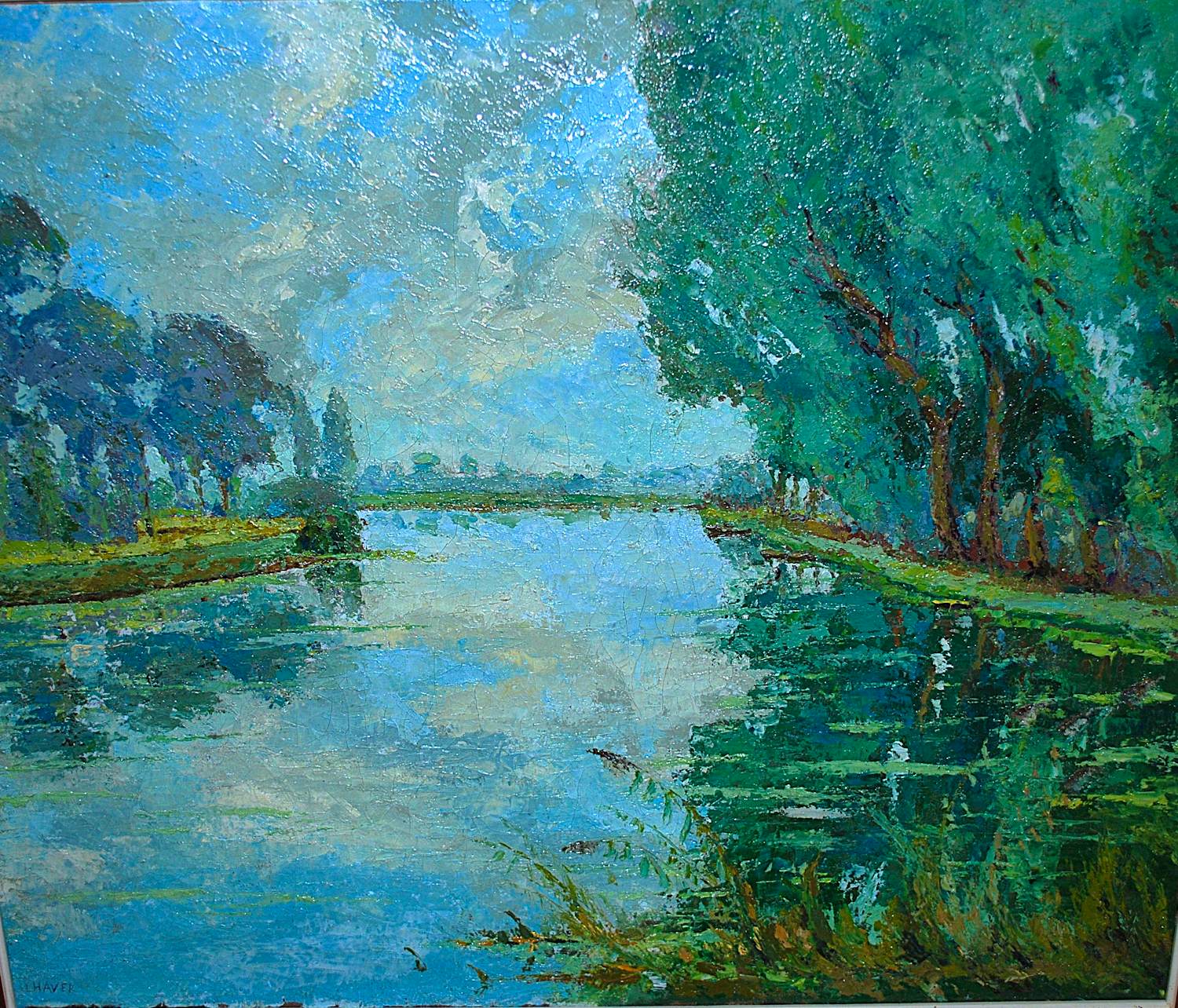 Louis Haver - Olieverfschilderij omgeving Loosdrecht kopen? Bied vanaf 100!