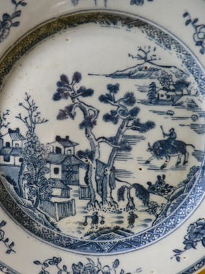 Curiosa - Landschapsbord - 18e eeuw - China kopen? Bied vanaf 1!