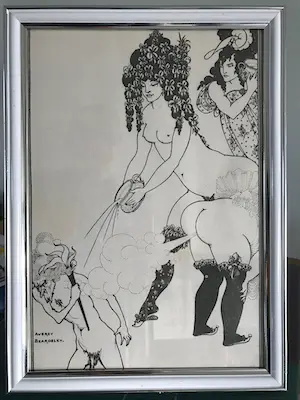 Aubrey Beardsley - Lot van 8 ingelijste prenten - Lysistrata - omstreeks 1930 kopen? Bied vanaf 95!