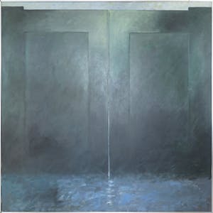 Niet of onleesbaar gesigneerd - Olieverf op paneel, Zonder titel - Ingelijst (Zeer groot) kopen? Bied vanaf 1!