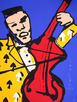 Herman Brood - Zeefdruk, Cello verkocht voor € 200!