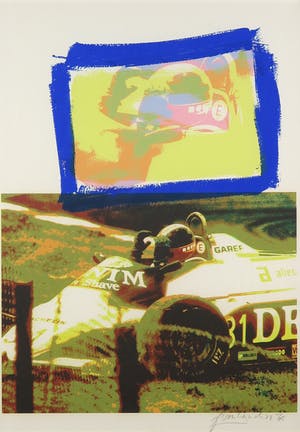 Frank Gude - Zeefdruk, Formule 1 - Ingelijst kopen? Bied vanaf 1!