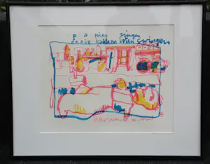 Herman Brood - Stifttekening: Pa nies zingen kopen? Bied vanaf 650!