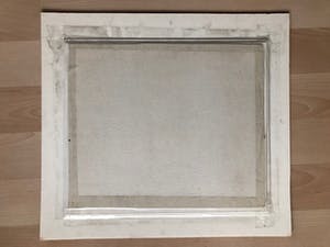 Clement Bezemer - roze hortensia's achter driedubbel passe-partout kopen? Bied vanaf 1!