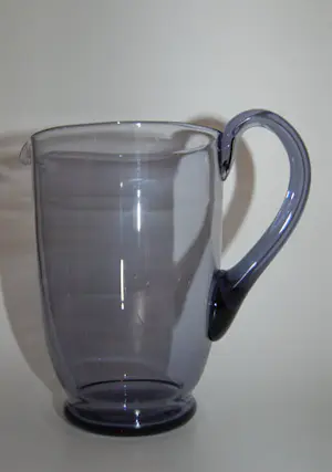 Kristalunie Maastricht - W.J.Rozendaal: waterkan van glasservies Sterna- ametist kleur kopen? Bied vanaf 20!