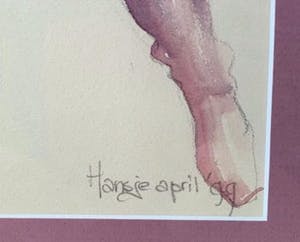 Niet of onleesbaar gesigneerd - Rokende naakte vrouw met pet en laarzen. kopen? Bied vanaf 10!