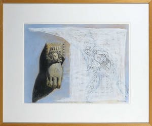 Knikov - Gemengde techniek op papier, Zonder titel - Ingelijst kopen? Bied vanaf 50!