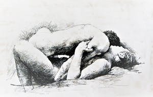 Aat Veldhoen - Innige omhelzing kopen? Bied vanaf 30!