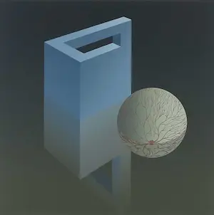 Dirk Huizer - Zeefdruk, Niet het oog op de werkelijkheid - Ingelijst kopen? Bied vanaf 1!