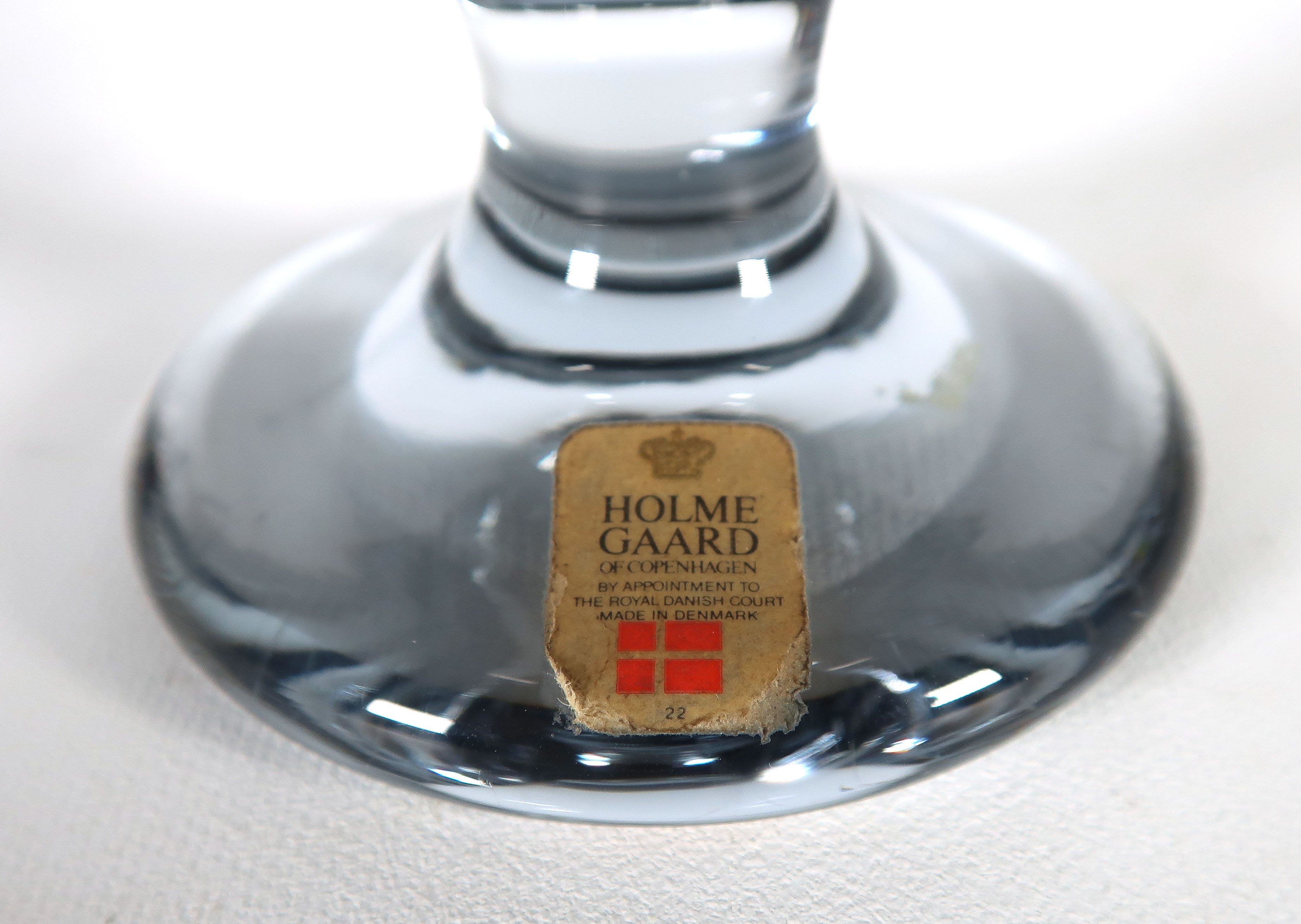 Per Lutken - Kristal, Twee solifleur vaasjes, uitgevoerd door Holmegaard kopen? Bied vanaf 70!