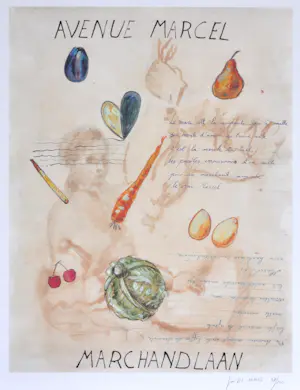 Jan Van Imschoot - Avenue Marcel Marchandlaan - Offset - Gesigneerd - 75x58 cm - 2001 kopen? Bied vanaf 225!