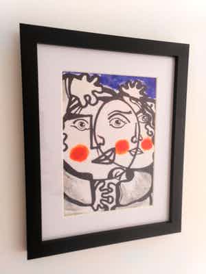 Niet of onleesbaar gesigneerd - DOUS NUN / DOS EN UNO verkocht voor € 1!