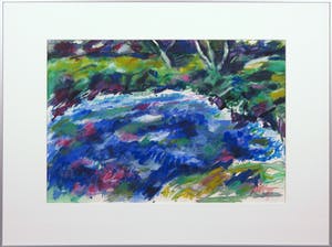 Piet Snoeren - Aquarel, Vijver - Ingelijst kopen? Bied vanaf 1!