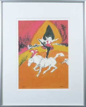 Luis Filcer - Litho, Circus IV - Ingelijst kopen? Bied vanaf 1!