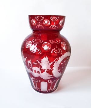 Friedrich Egermann - Ruby Red Vase kopen? Bied vanaf 20!