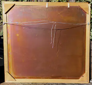 Giovanni Vetere - A spettano Gl’iospeti, olieverf fresco op koper (ingelijst, groot!) kopen? Bied vanaf 1!