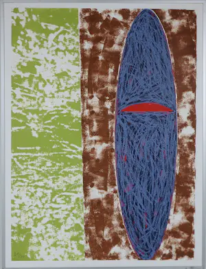 Jelis van Dolderen - Set van zeefdrukken op doek, Serie z.t. - Ingelijst kaufen? Bieten Sie von 70!