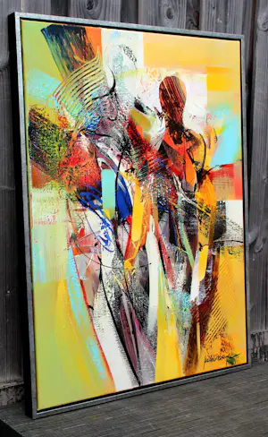 Peter Meijer - Acrylverf op doek: Ontmoeting - 2014 kopen? Bied vanaf 395!