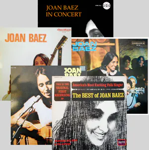 Joan Baez - First recordings exciting folk singer + 4 andere LP's kopen? Bied vanaf 25!