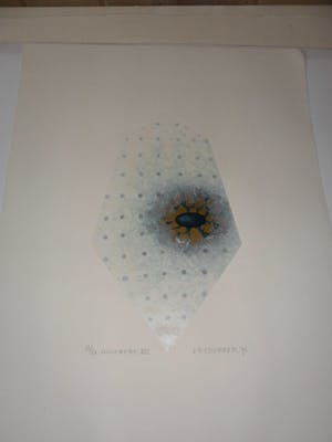 Bert Vredegoor - Zeefdruk, titel, "Miserere VIII ". kopen? Bied vanaf 20!