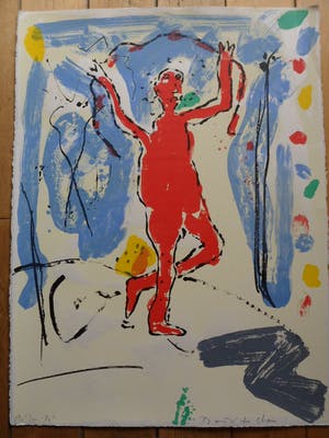 Dominique Chan - kleurenlitho - 'San Pu' kopen? Bied vanaf 35!