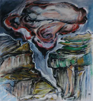 Sophie Mellema - Acryl op paneel, Zonder titel - Ingelijst (Groot) kopen? Bied vanaf 175!