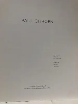 Paul Citroen - kunstenaar docent verzamelaar kopen? Bied vanaf 20!