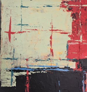 John Foppen - Red Colours Symphony ...... # K 06 XL. Groot kopen? Bied vanaf 179!