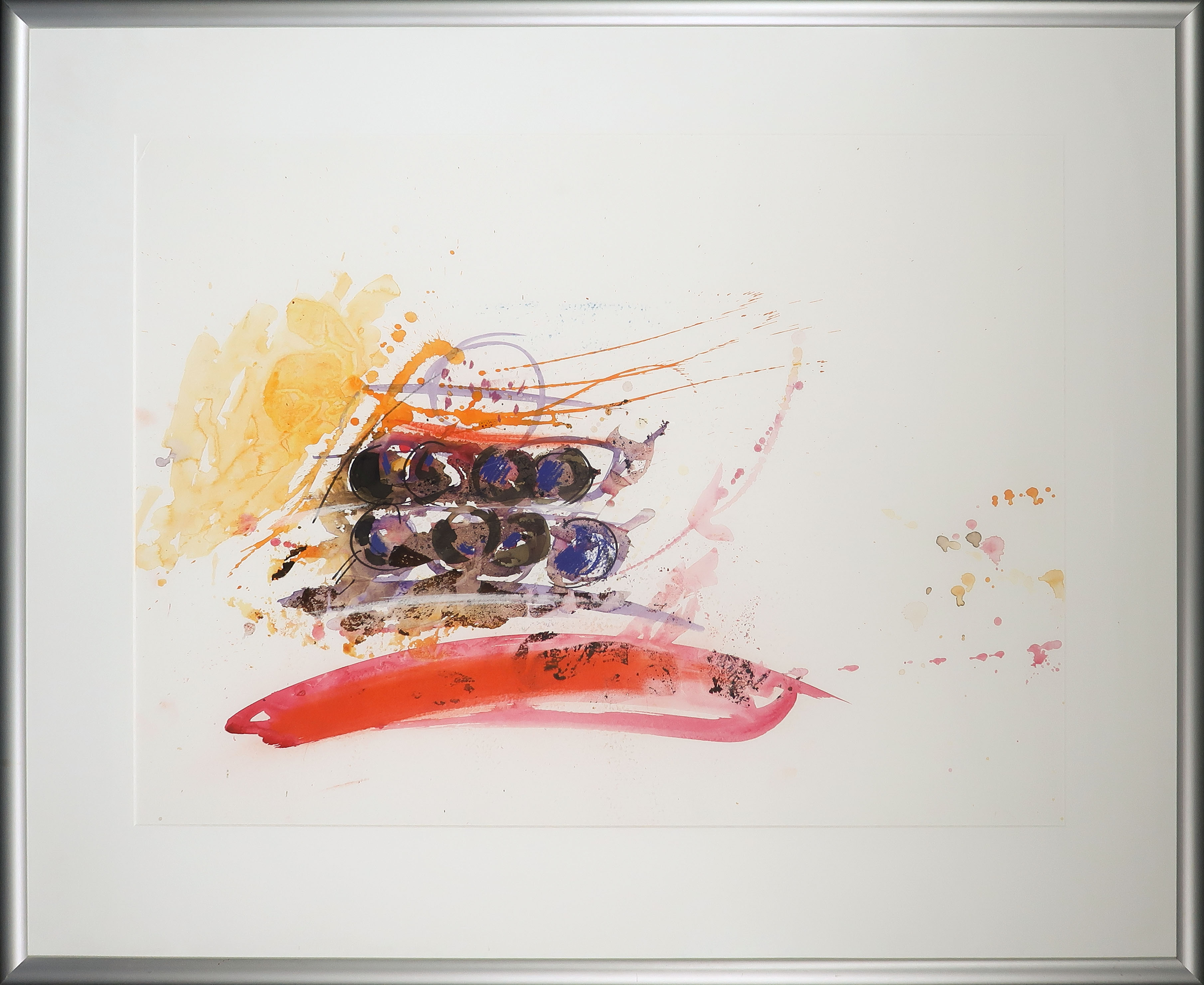 Frits van Eeden - Aquarel, Zonder titel - Ingelijst (Groot) verkocht voor € 50!