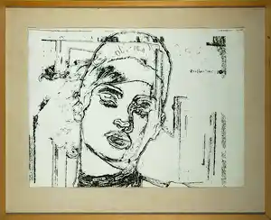 Eugene Jongerius - Ets, Zonder titel - Ingelijst (Groot) verkauft für € 35!