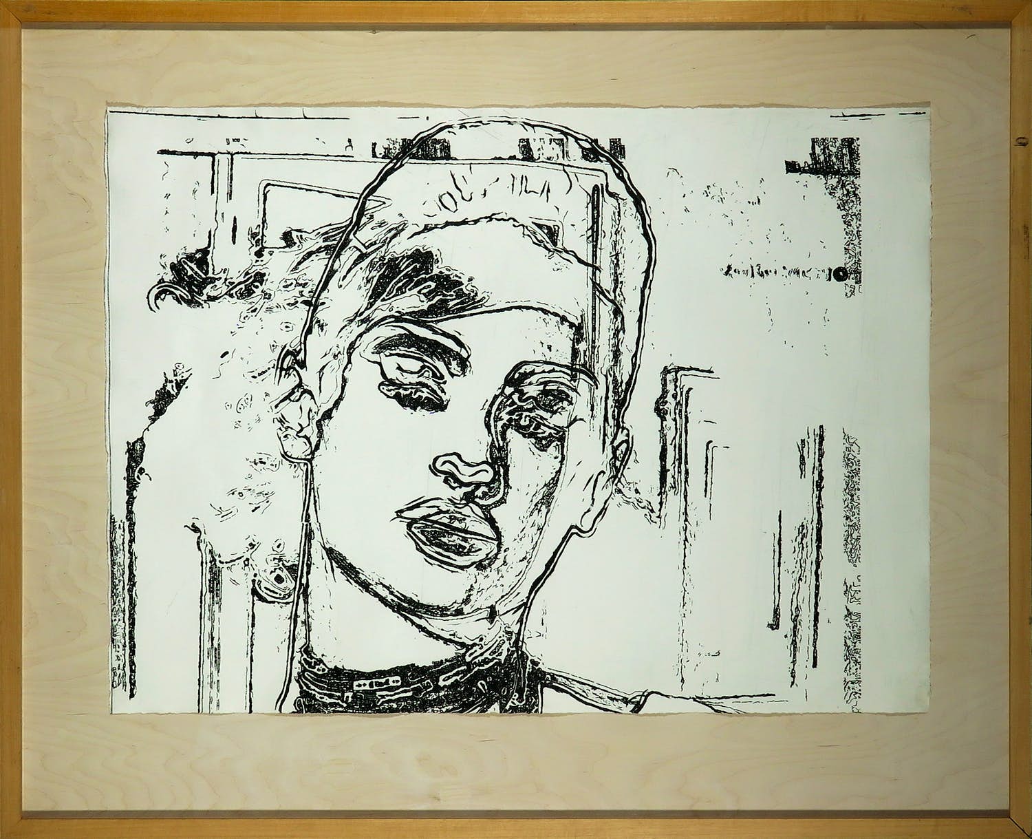 Eugene Jongerius - Ets, Zonder titel - Ingelijst (Groot) verkocht voor € 35!