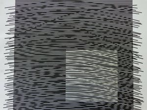 Jesus Rafael Soto - CARRE VIRTUEL / ZW-W ZEEFDRUK / 60x60cm / SIG kopen? Bied vanaf 165!