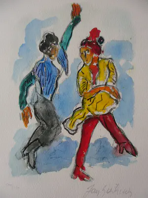 Jan Sierhuis - Piezo/zeefdruk , Titel: Flamenco kaufen? Bieten Sie von 35!