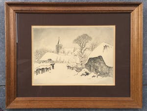 Toon de Jong - C3781 - Dorpje in de winter kopen? Bied vanaf 80!